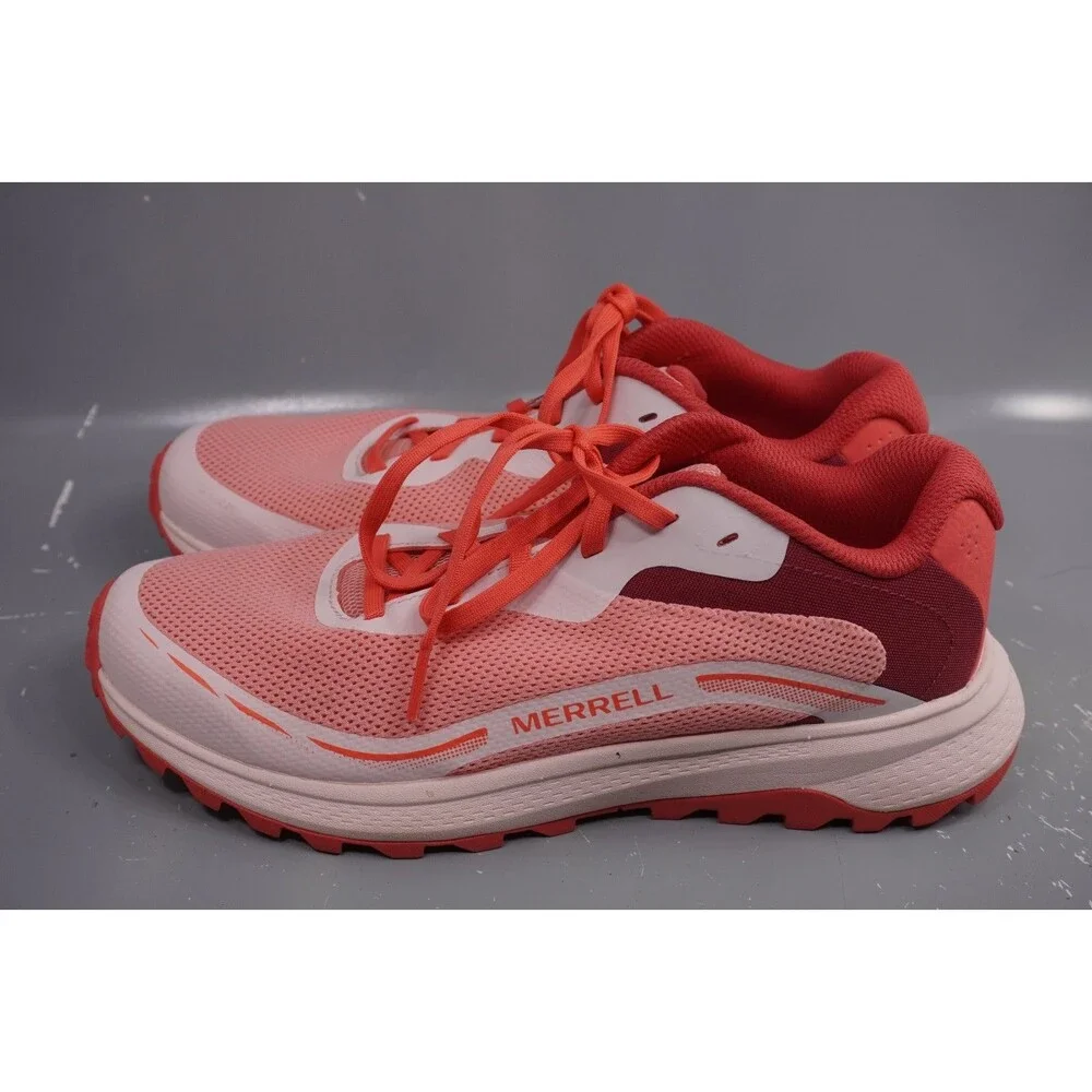 Merrell Womens Fly Strike 2 Trail Running Shoes Sz 9 Soft Coral Hiking